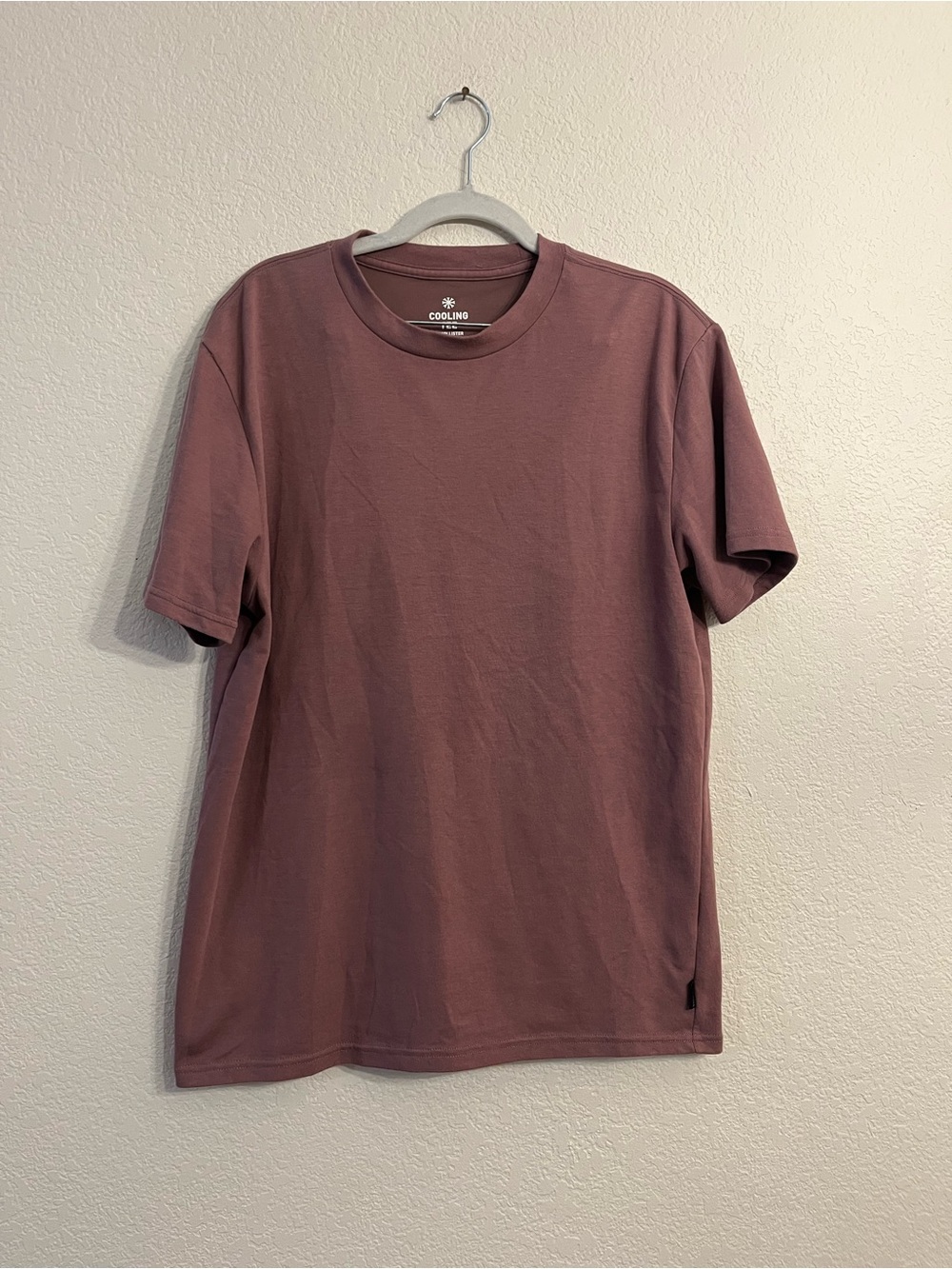Hollister Men's Short‑Sleeve Crew Tee in Dusty Mauve